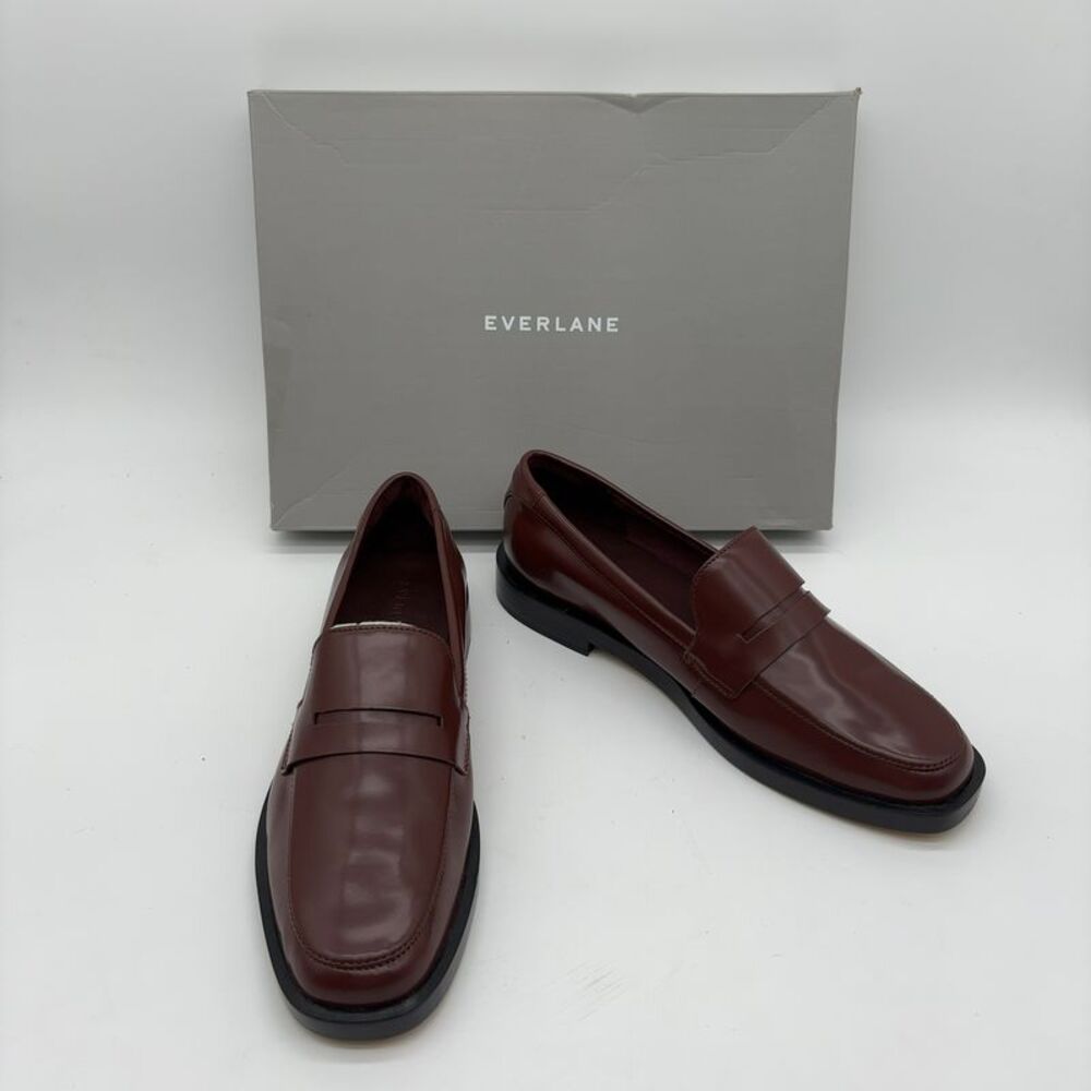 Everlane The Penny Loafer in Dark Mahogany Leather